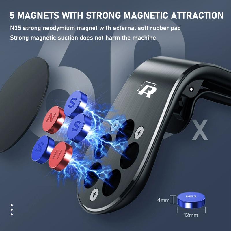 For Volkswagen VW Universal Magnetic Car Air Vent Phone Mount Stable Secure Grip Golf Jetta Passat Mk4 Mk5 Mk6 CC B5 B6 B7 Golf Ze8