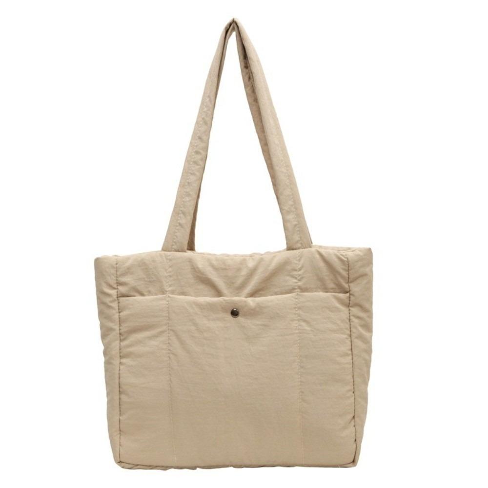Fashion Lady Laptop Handbags Large Capacity Women Cloud Tote Bag Puffer Shoulder Bag  for Winter