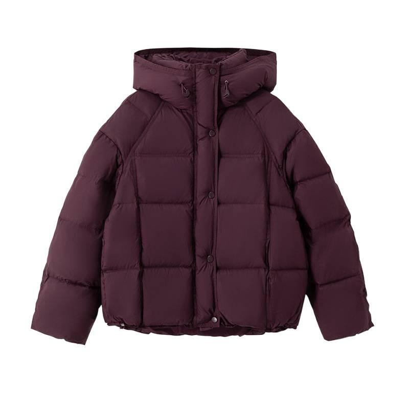 Winter new down cotton clothes women's short loose hooded small bread clothes thickened cotton coat women