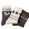 Vintage Wool Socks Girls Warm Thickened Mid-Leg Socks Cute Bow Puppy Stack Socks