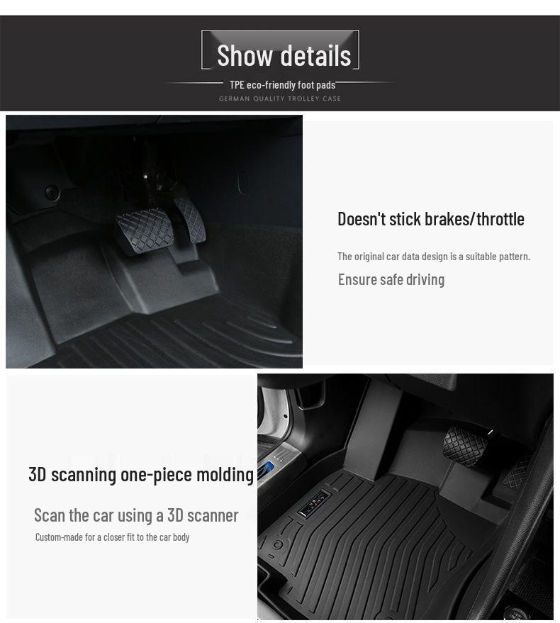 Lantu TPE Floor Mats for 2WD & 4WD Electric Vehicles - Compatible with Lantu Free Models