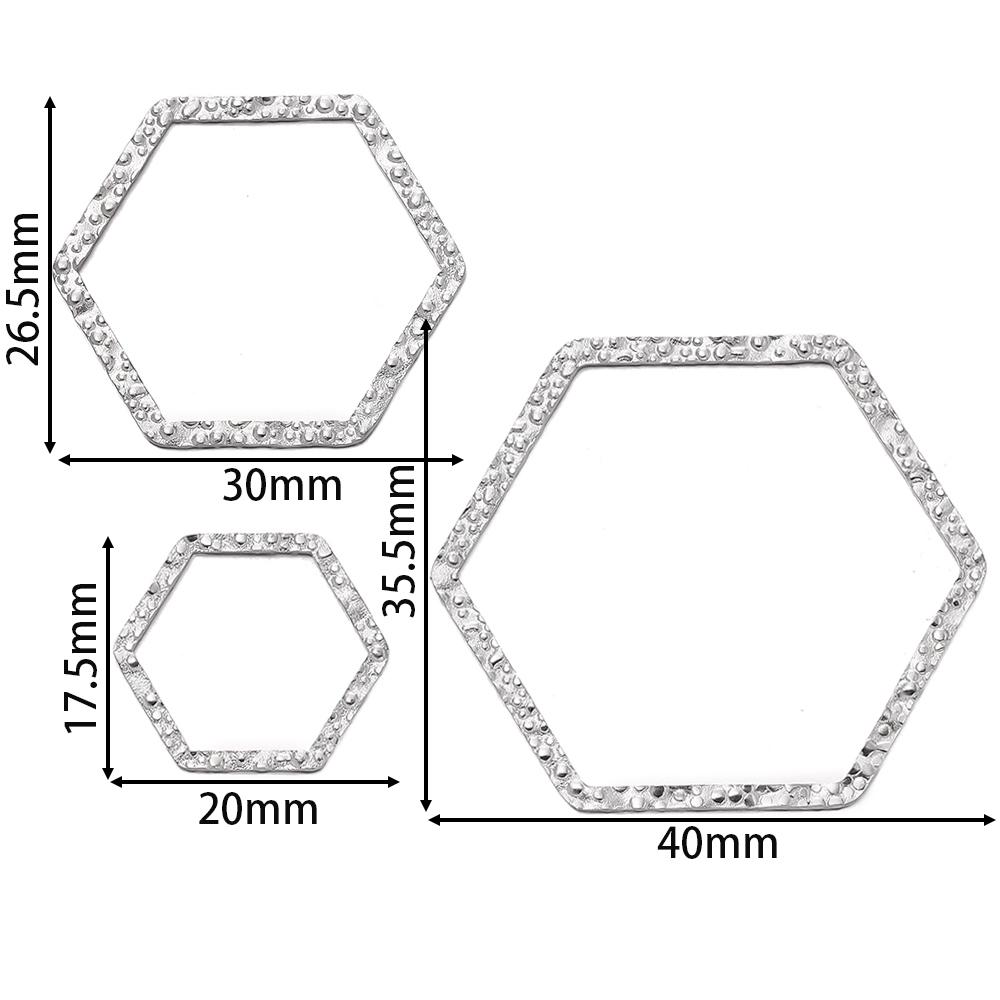 6pcs Gold Color Stainless Steel Geometric Bezel Frame Charms Pendants for DIY Earring Necklace Jewelry Making Findings Supplies