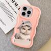 Angry Cat Bow Case for iPhone 15 Plus 12 16 Pro Max 8 11 XR 14 13 17 Air Soft Phone Cover