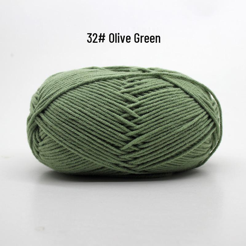 Medium Thick Handmade Cotton Baby Yarn for Knitting, Crochet, and DIY Projects