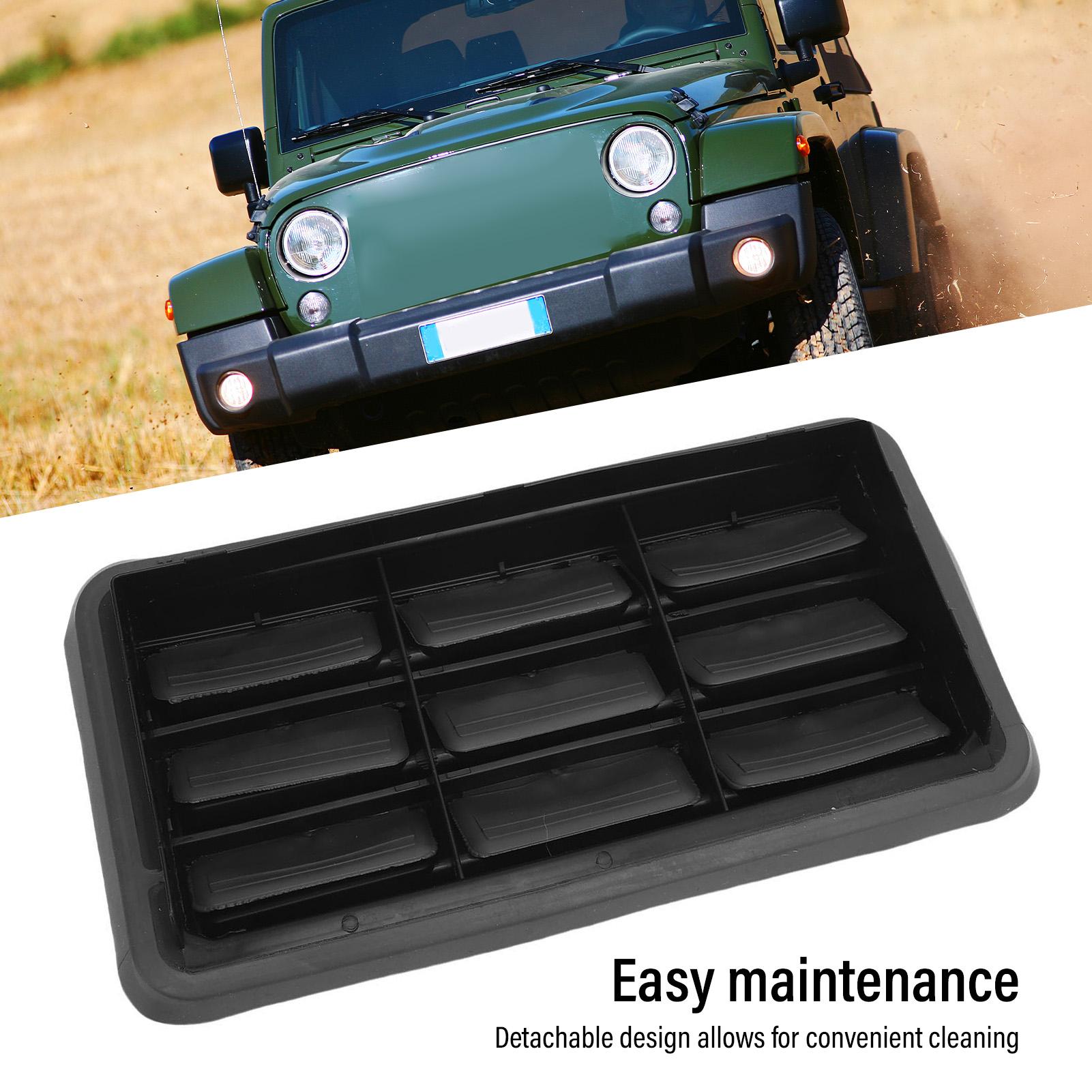 05058636AB Car Rear Tailgate Air Vent Grille 05058636AD Easy Cleaning Rugged for JK 2007-2018 Tailgate Air Vent Grille