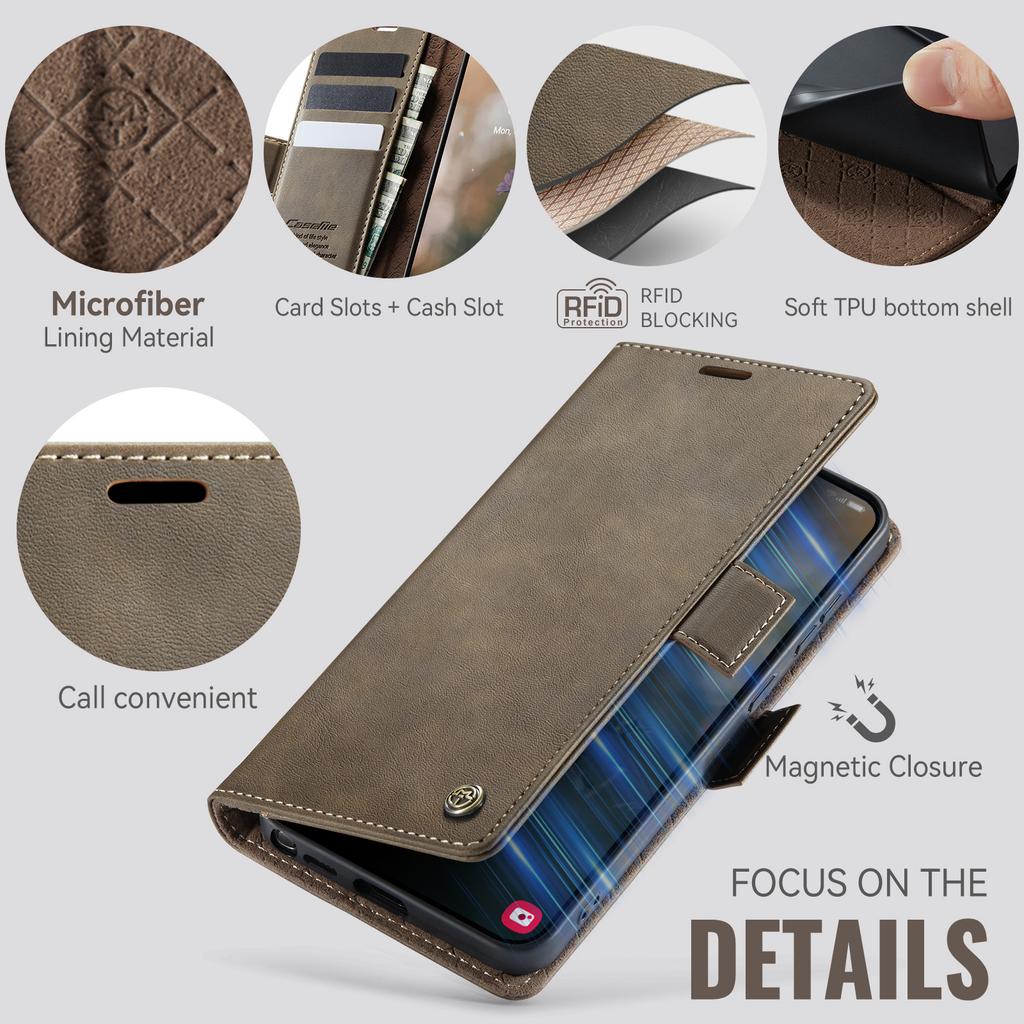 Business Magnetic Cards Solt Wallet Leather Case For Samsung Galaxy S26 Ultra S25 S24 S23 S22 Note 20 Ultra 10 Plus Book Cover