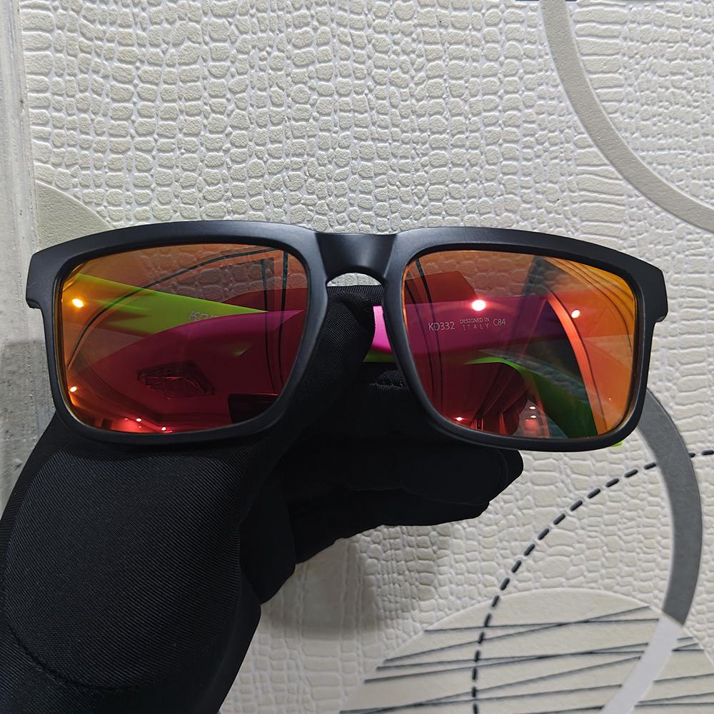New Color KDEAM Brand Design Men Square Polarized Sunglasses Fashion Women Shades Travel Sun Glasses Reflective Coating Lens