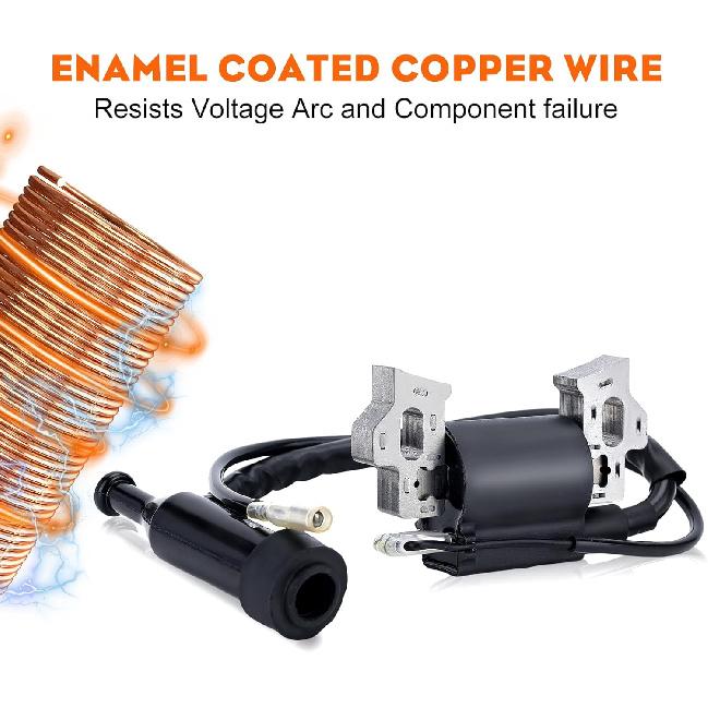 Hipa 212 Ignition Coil For Predator 212CC 224CC Honda GX160 GX120 GX140 GX200 5.5Hp 6.5Hp Coleman BT200X CT200U CT200U-EX 196CC Engine Replaces