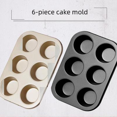 Teglia da forno a 6 stampi antiaderente per muffin e tartellette per uno sformataggio facile