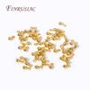 DIY Jewelry Making Supplies Accessories 18K Gold Plated Brass Metal Water Drop Pendant End Beads For Tail Extender Chain