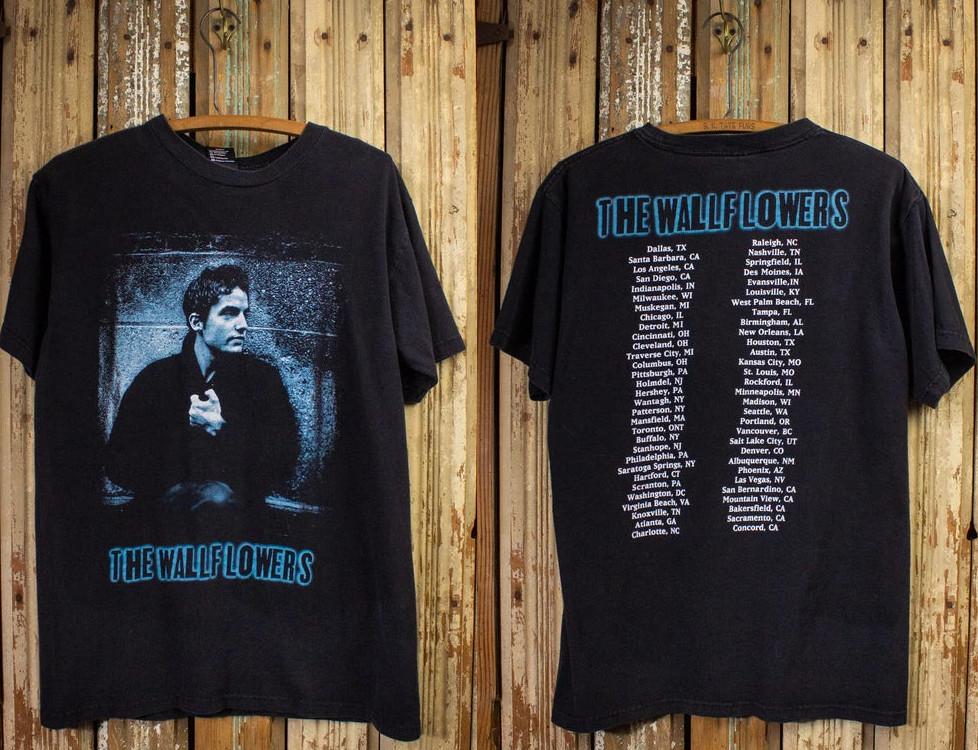 

Винтажная концертная футболка тура Wallflowers, размеры S-4XL S