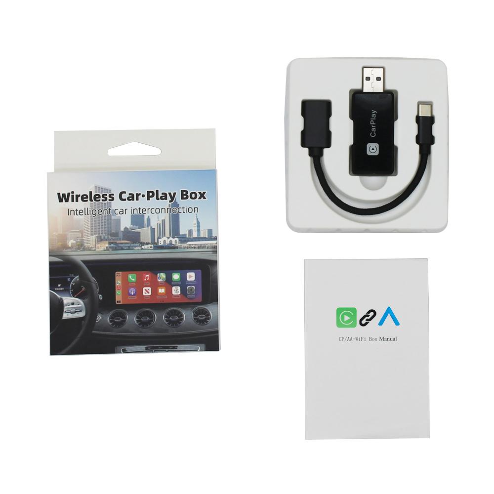 Universal 2 In1 Wireless CarPlay Android Auto Smart Mini Box Plug And Play Wireless Adapter WiFi Fast Connect Car Accessories
