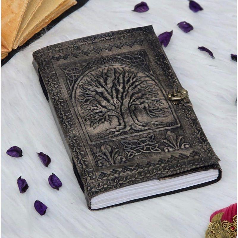 Handcrafted Tree of Life Embossed Leather Journal, Blank Notebook, Sketchbook,Christmas gift for him/her, Personalised Travel Vintage Diary