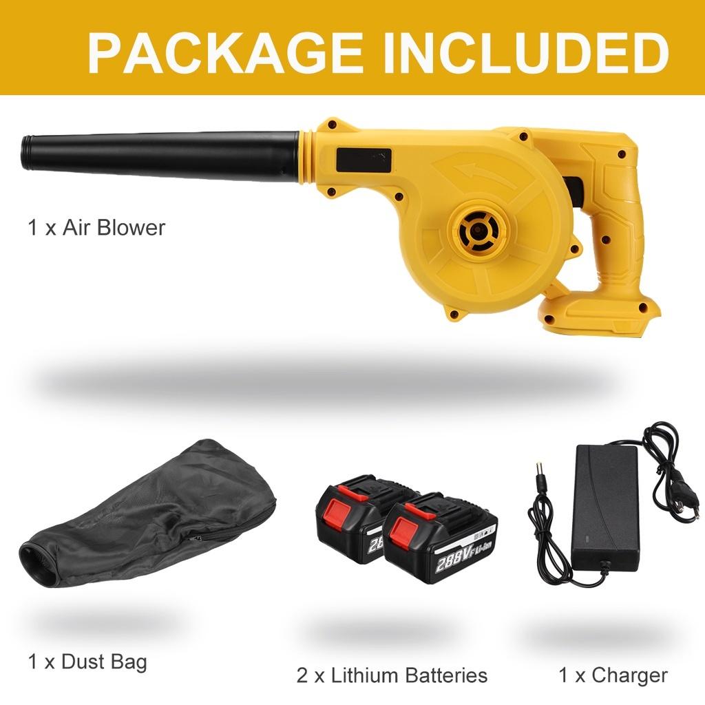 1500W 288VF Cordless Electric Air Blower Vacuum Cleaning Blower Blowing & Suction Leaf Dust Collector For Makita 18V