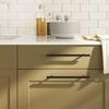 VidaXL Cabinet Handles 5 Pcs, Cupboard Handles, T-Shaped Handles Kitchen Home Interior, Black 192 Mm Steel 155368