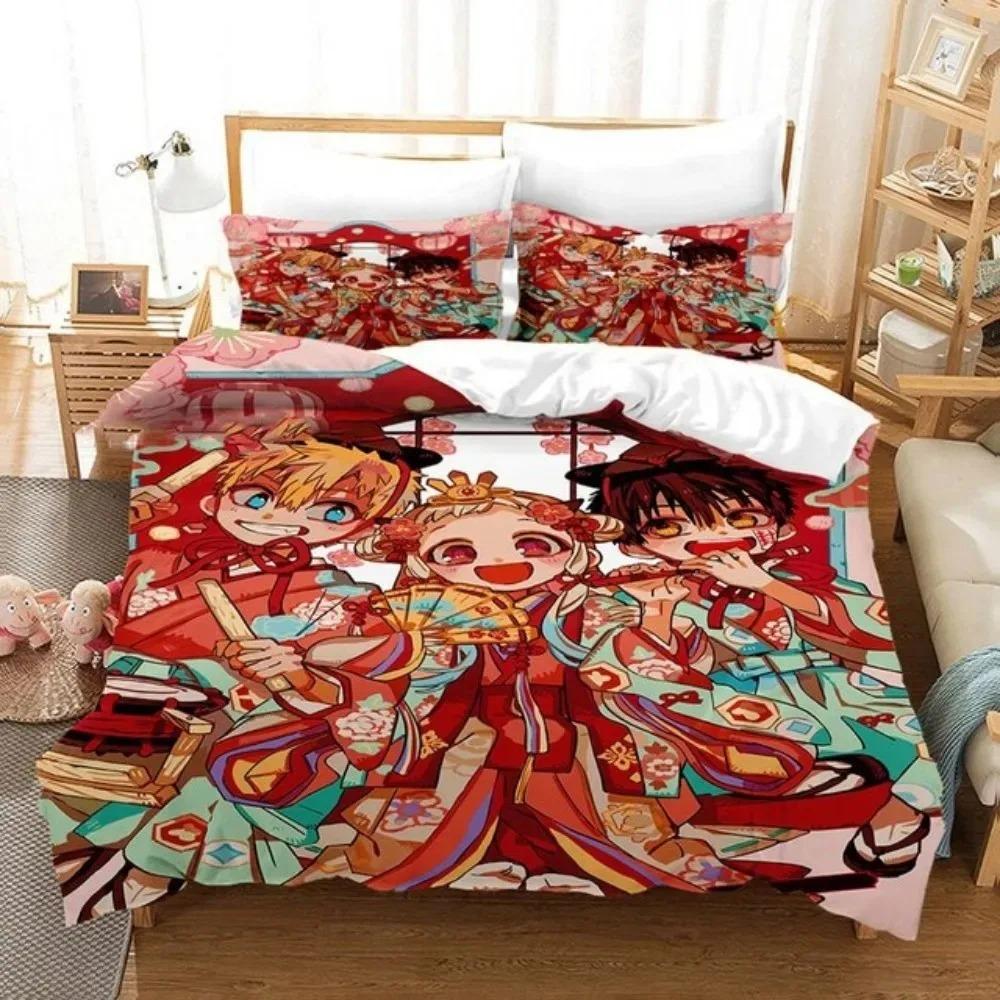 Toilet-bound Hanako-kun Bedding Set Japanese Anime Duvet Cover Set Single Queen Full King Twin Size Boys Teens Duvet Cover