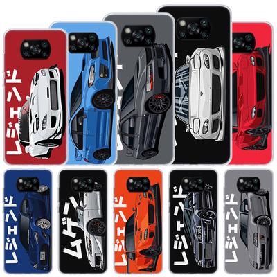 Funda blanda con diseño de coche deportivo JDM Tokyo Drift para Xiaomi Poco X3 NFC X4 M4 Pro M3 M2, funda para teléfono F3 F2 F1 Mi Note 10 Lite A3 A2 A1