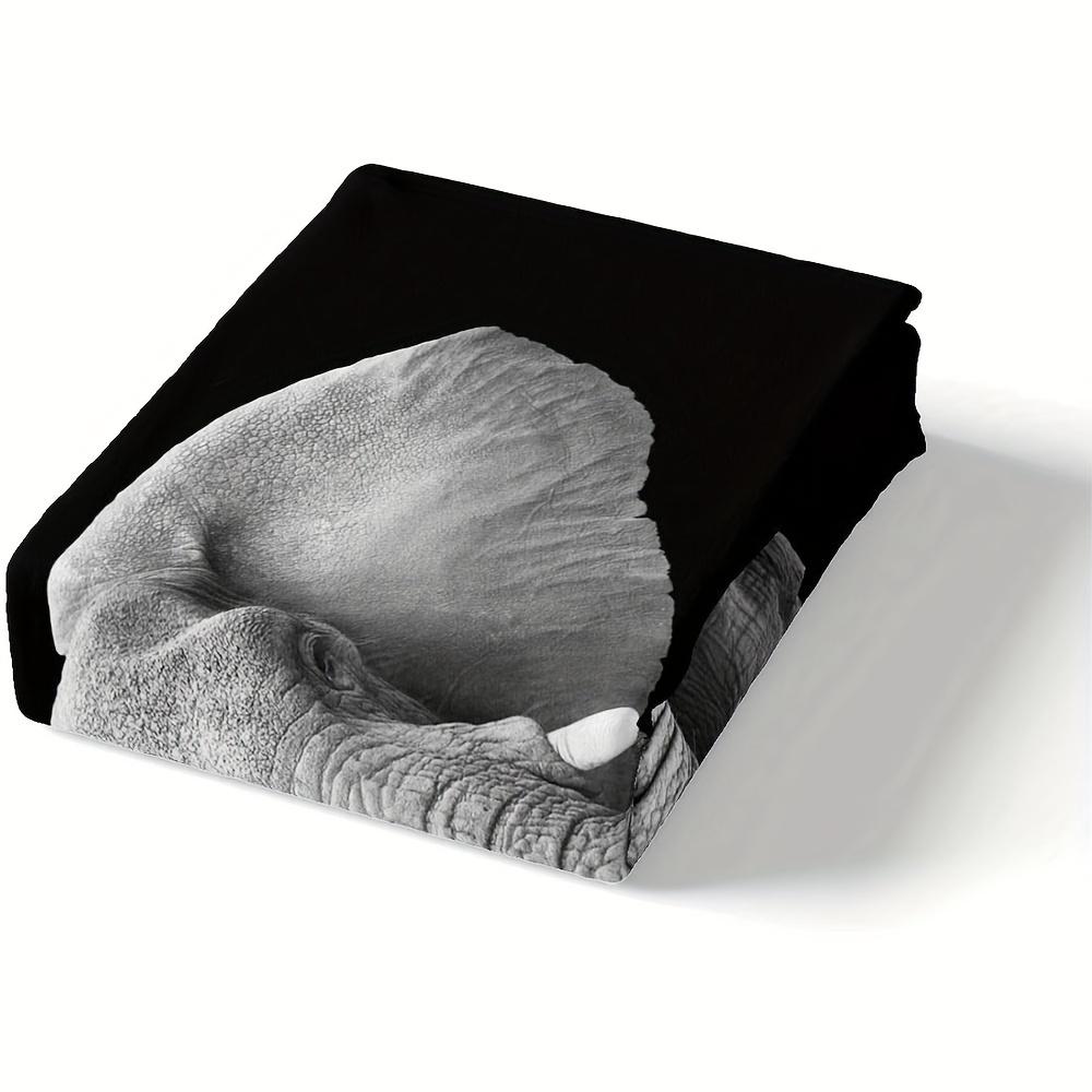 Пододеяльник комплект постельного белья серый бохо с принтом слона мягкий удобный — фото 4