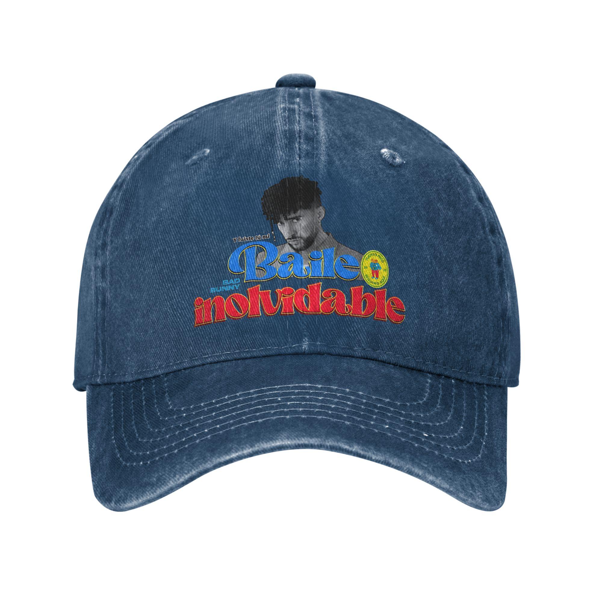 

Summer Bad Bunny You were my unforgettable dance Baseball Cap Sun High Quality Washed Trucker Hat FeUnisex Unisex Baseball Caps One Size