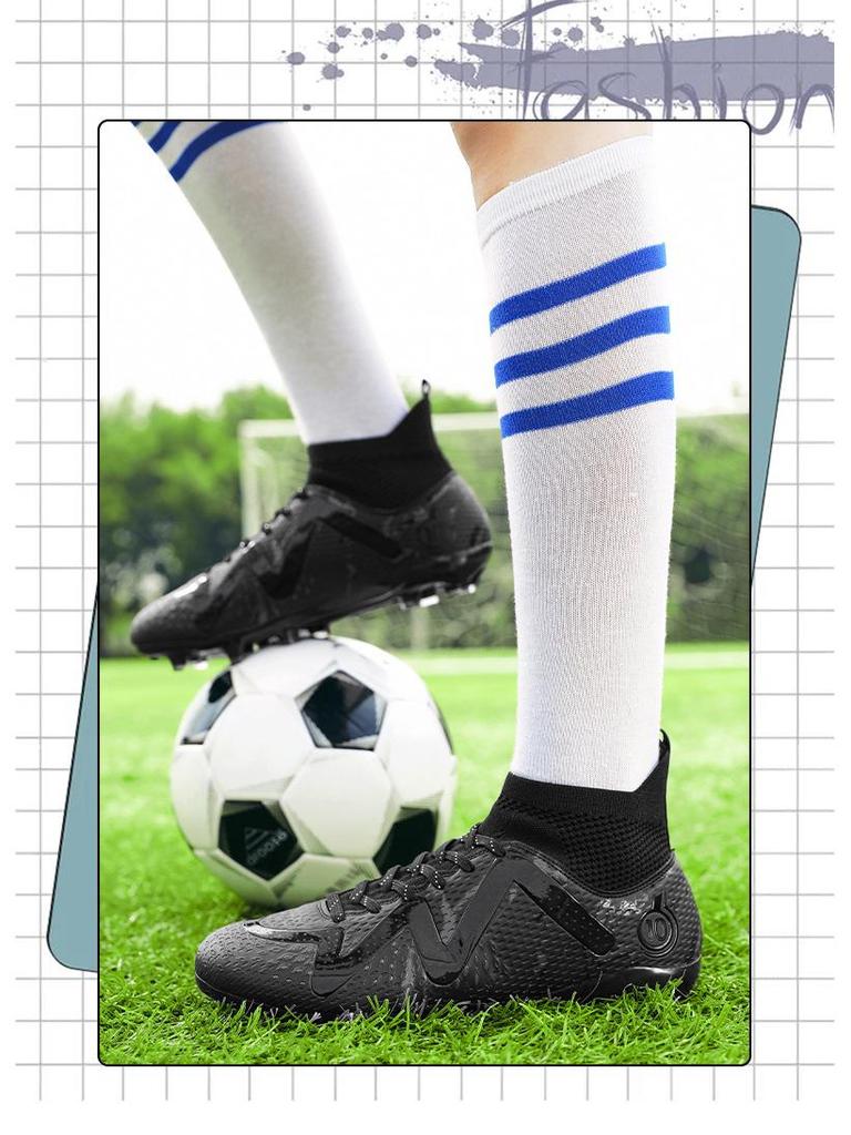 Children's TF Football Shoes: Men's Outdoor Non-slip Breathable Training Sneakers for Turf