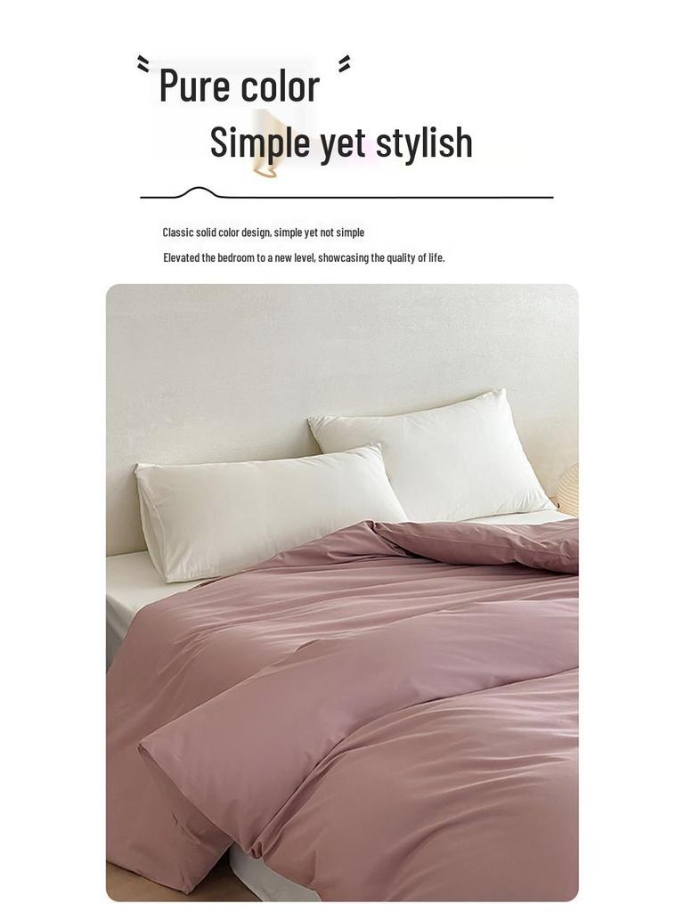 Solid Color Washed Cotton Duvet Cover, Single Item, 100% Cotton, Available In Sizes 150x200 & 200x230