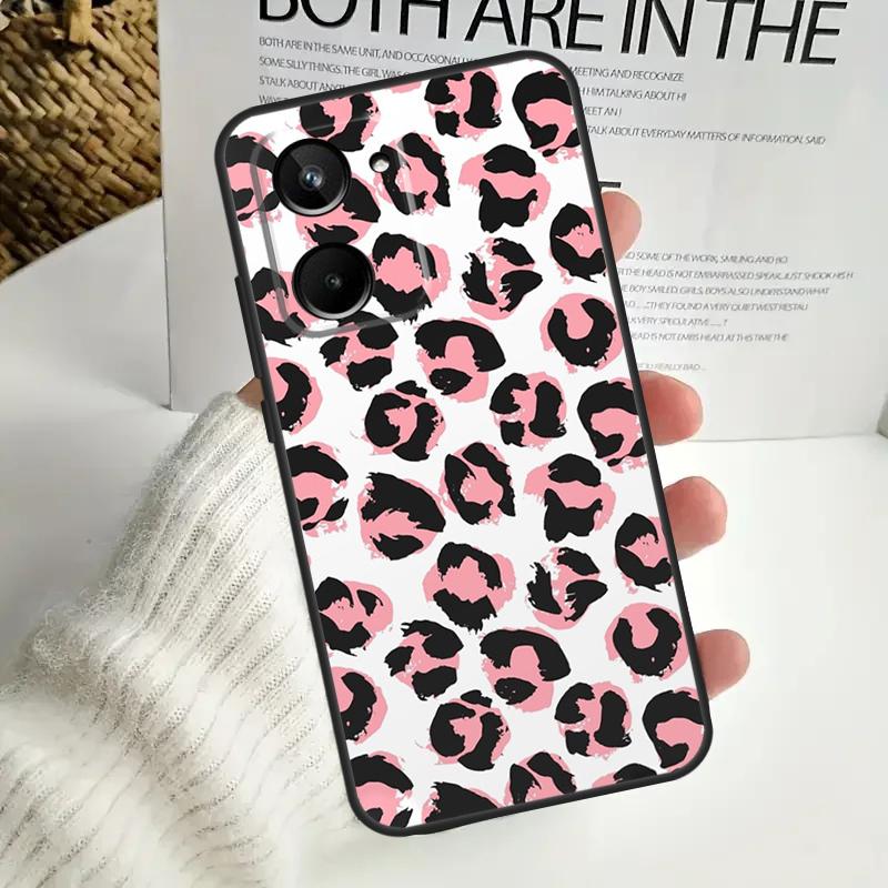 Afrikietiškas leopardo raštas For Realme C75 C55 C71 C53 C67 C61 C33 C63 C51 C65 15 GT7 Pro 10 11 12 13 14 Pro Plus dėklas