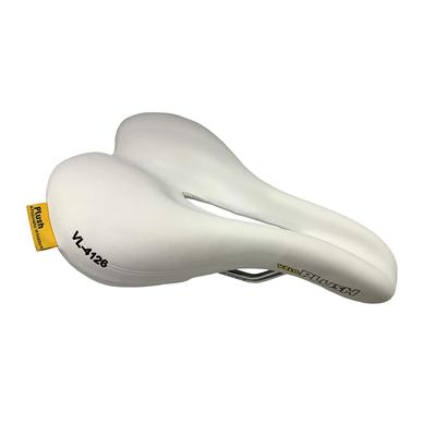 VELO Pluszowe Siodełko Damskie BIAŁE VL-4126 SL-OTR-M008
