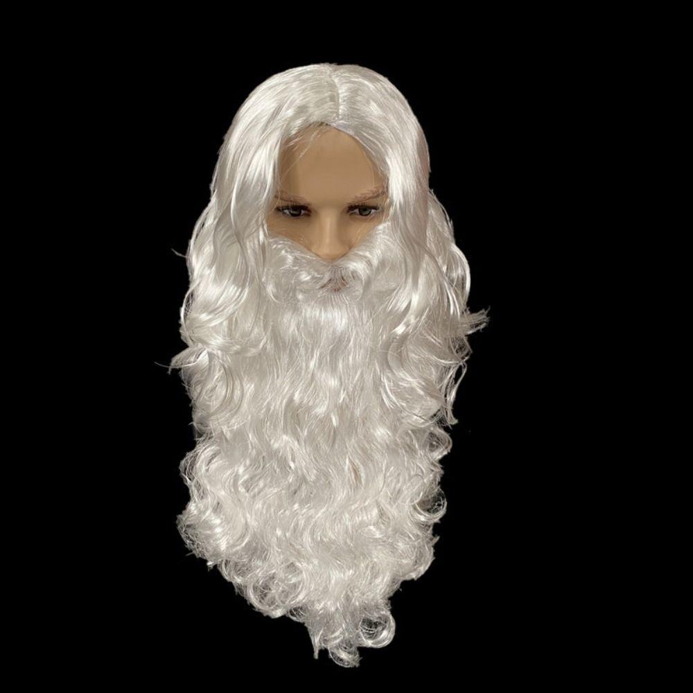 Creative Santa Hair and Beard Set Funny Christmas Cosplay Props  Christmas Decorations