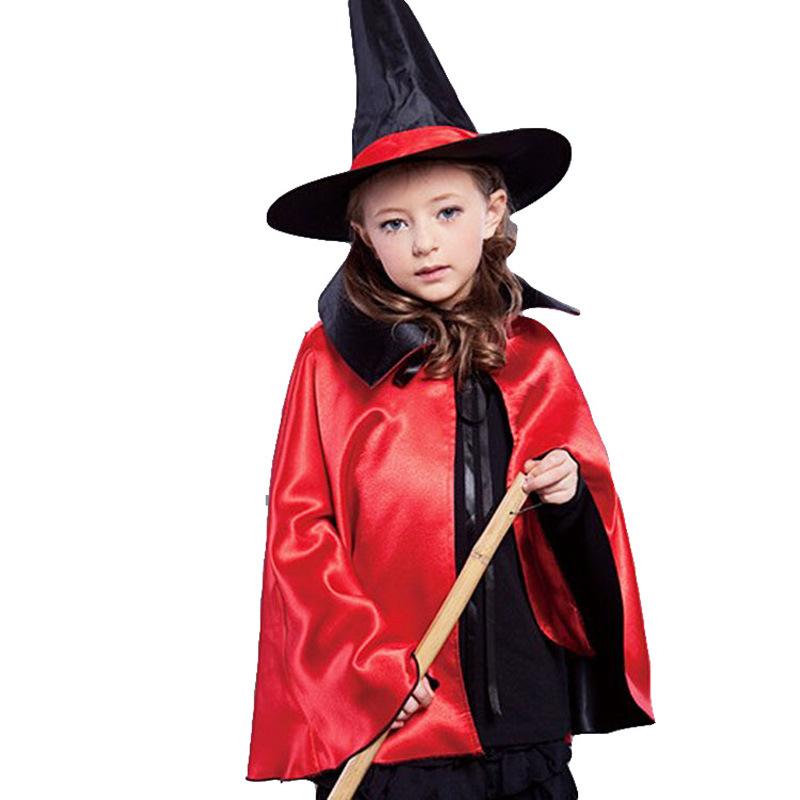Halloween Cape Cape June 1 Children's Day Costume Party Cosplay Witch Cape Parent-child Performance Costume