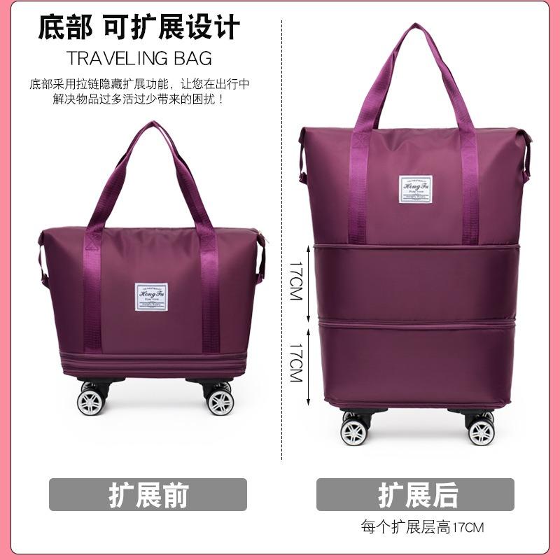Borsa da viaggio Borsa a mano da pendolare di grande capacità Borsa da viaggio espandibile a tre strati staccabile con ruote universali Borsa da cabina