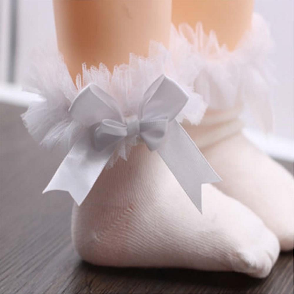 Newborn Baby Knee High Stockings Girls Lace Princess Stocking Spring Autumn Period Girls Cotton Baby Princess Lace Tights