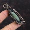 Prehnite Pendant Copper Wire Wrapped Pendant Handmade Decent Pendant Wire Wrap Prehnite Jewelry Gift For Him Gemstone Pendant Copper Jewelry