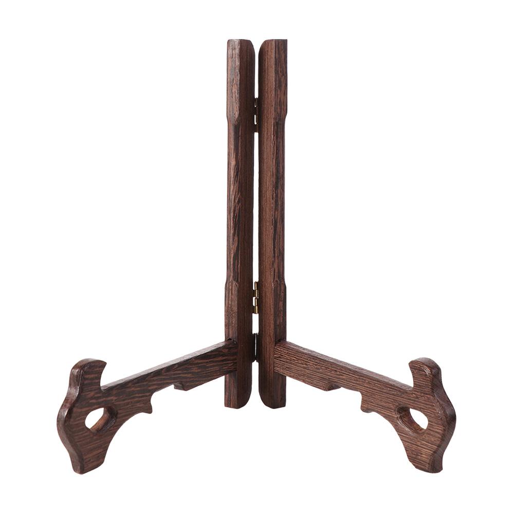 Multifunction Decoration Picture Bracket Wooden Plate Holder Display Stand Photo Frame Stand Easels