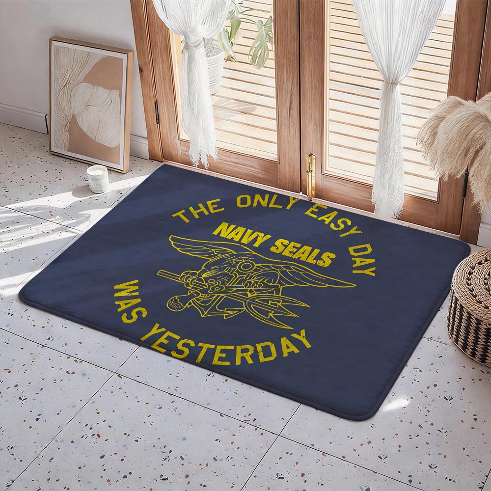 Military U US Navy Seals Floor Mat Eco  Flannel Doormat Non Slip Odorless Indoor Floor Rug Soft Short Plush Home Mat