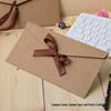 Retro Kraft Paper Envelope - Western Style Invitation with Bow Logo