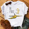 Women Hello Summer Watermelon Graphic T‑Shirt, Watercolor Fruit Letter Print O‑Neck Short Sleeve Casual Vacation Ladies Daily