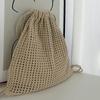 Yogodlns Fashion Women Hollow Woven Shoulder Bags Large Capacity Crochet Bag Knitting Handbags Eco Female Shopping Tote