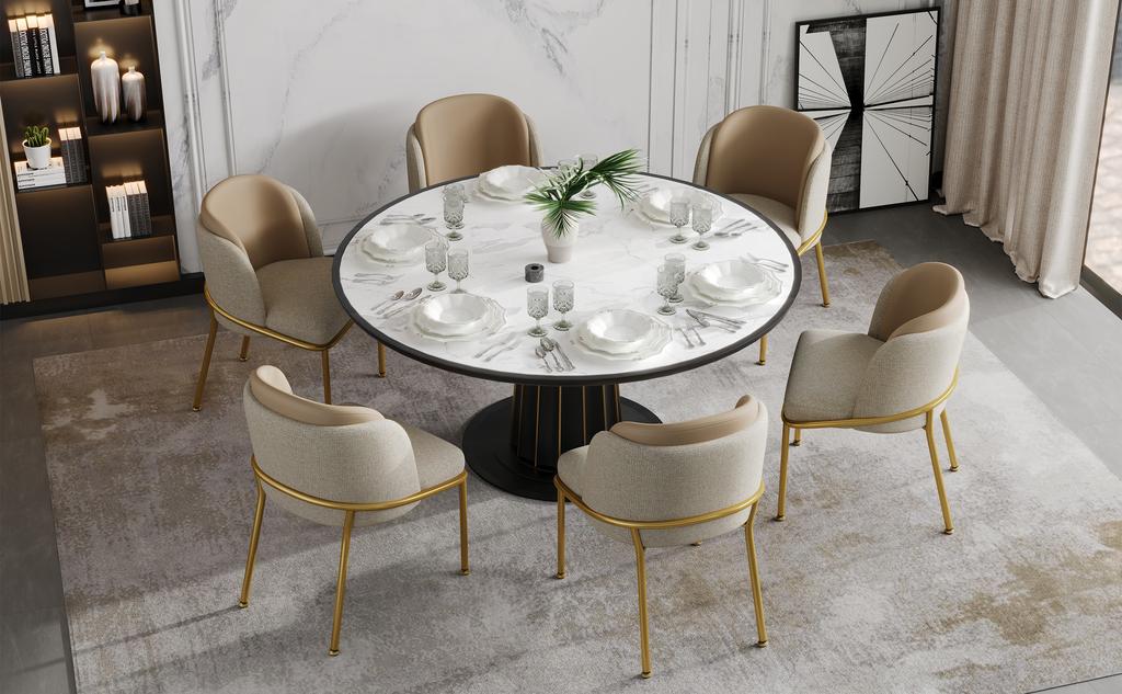 4 Pcs Modern Chair with Angled Chair Legs and Adjustable Feet, Ideal for Living Room, Open Office Space, Dining Room (Beige+Khaki)