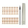 40 Sets Rivets and Burrs with 3.5 Rivet Punch Tool and Install Setting Tool for Leather Belt, Wallets, Handbags, Rope