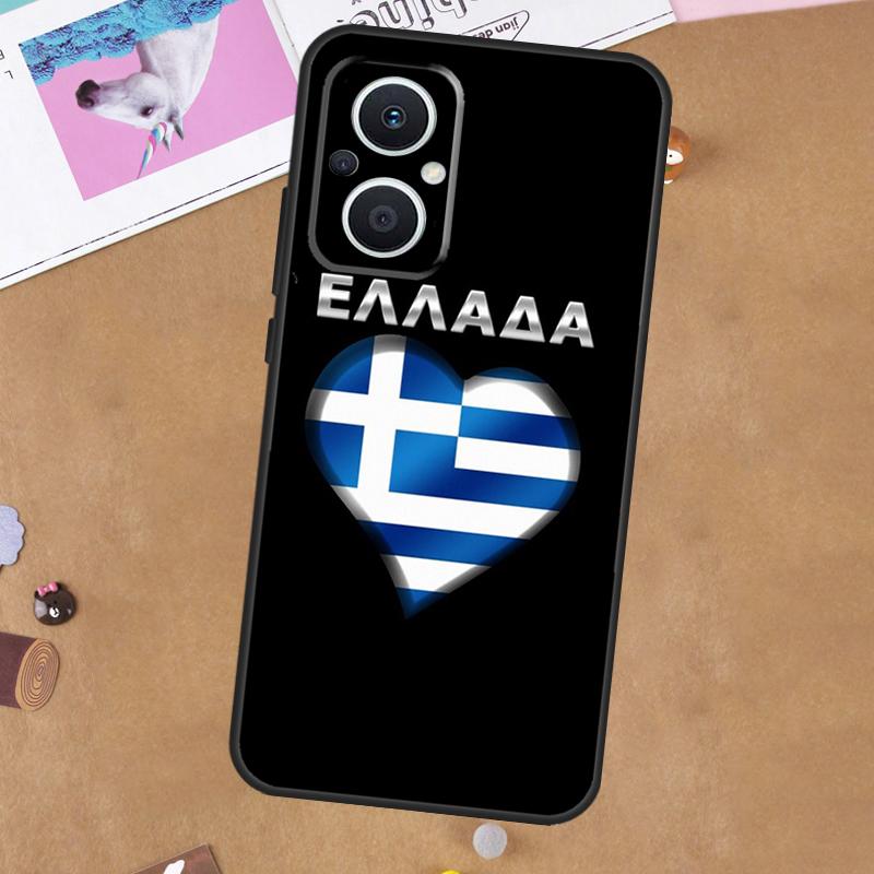 Greece Greek Flag For OPPO Reno 13F 11F 12F 14F 10 11 12 13 14 Pro 8T 7 8 Lite OPPO Find X9 X8 X6 X5 Pro Case