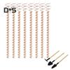 Electroculture Plant Stakes Copper Gardening Antenna Stakes Spiral Copper Wire On Wooden Stakes for Electroculture Plants Fruits Vegetables Growth