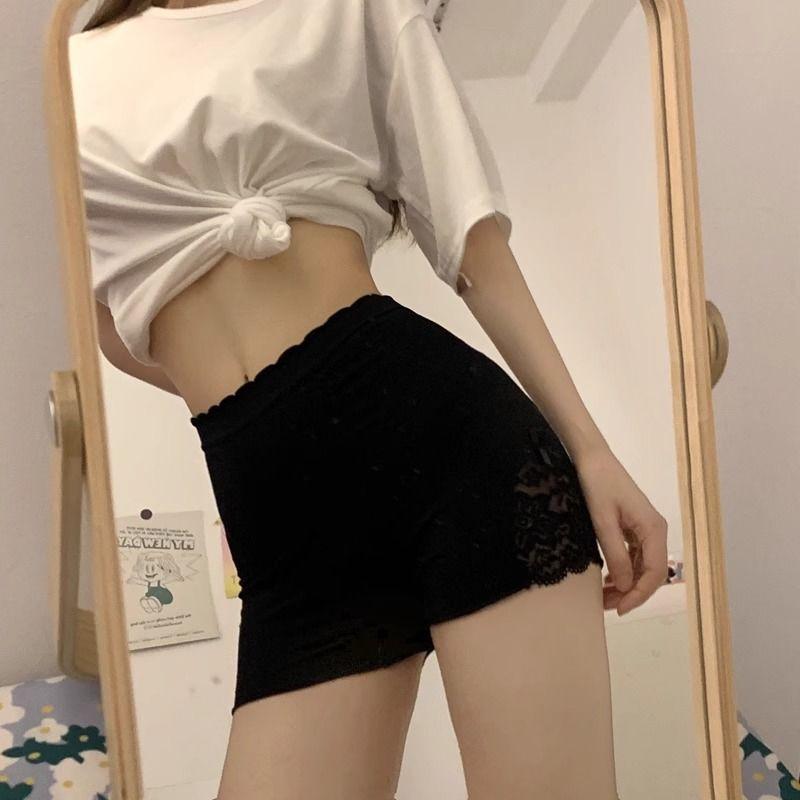 

Летние дышащие и удобные кружевные защитные брюки с антибликовым покрытием для женщин, тонкие и бесшовные летние шорты с надежной основой M