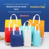 Customizable Non-Woven Insulated Bag for Takeout, BBQ, Ice Cream, Milk Tea, Aluminum Foil, Disposable, Hand-Held