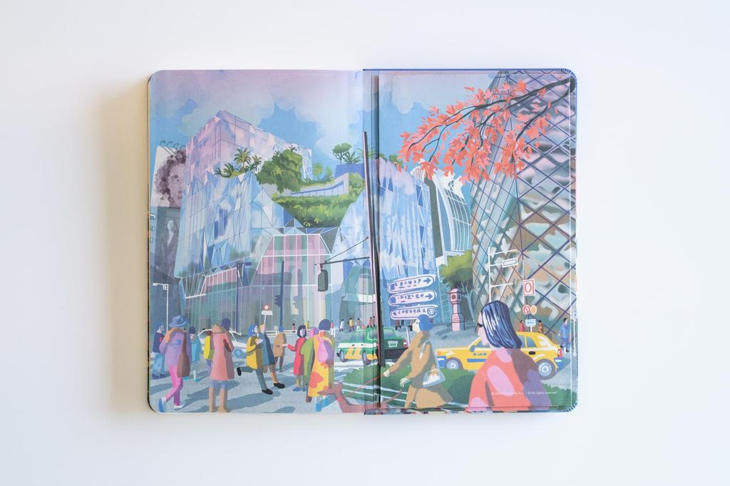 Moleskine Notebook, Japan Limited Edition "I Am Tokyo," Hardcover, Large Size, Horizontally Ruled, LEQP060IAMTOK