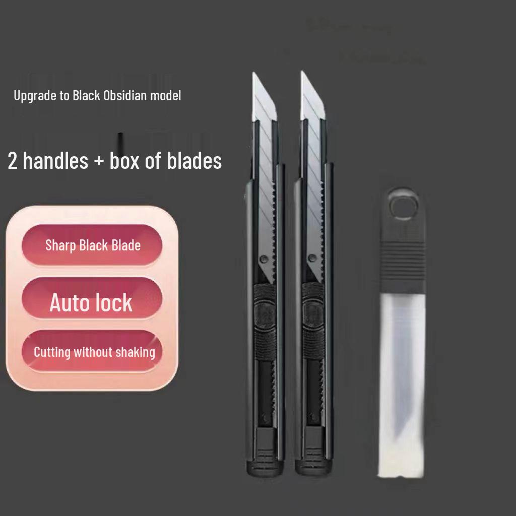 Nóż uniwersalny ze stali wysokowęglowej z czarnym ostrzem do cięcia tapet i prac artystycznych