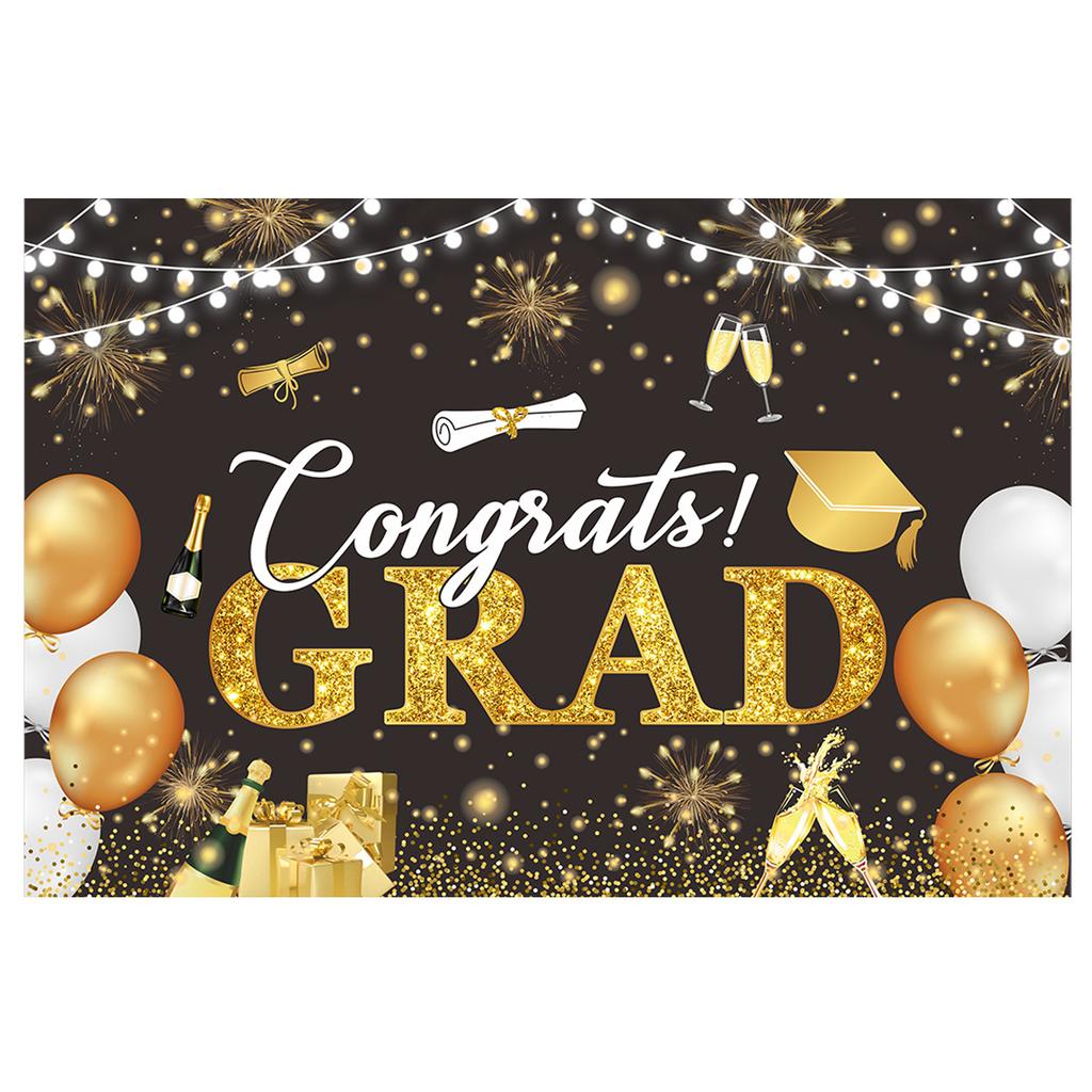 School Graduation Ceremony Party Decoration Background Cloth Banner Graduation Season Poster Hanging Cloth