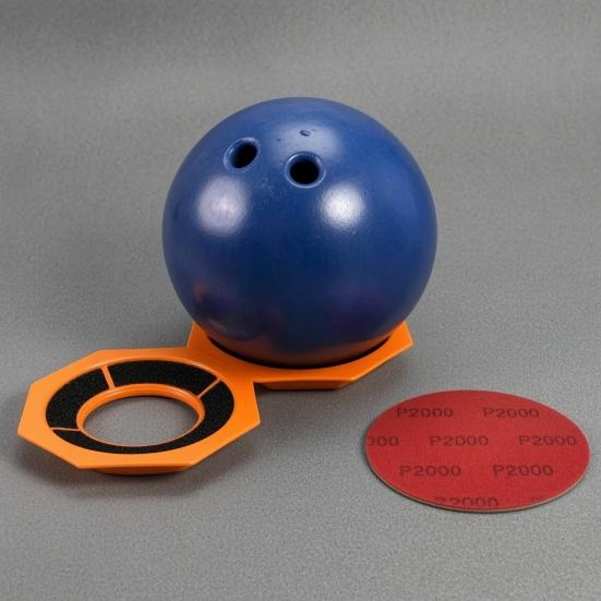 Bowling Ball Sanding Pad Holder, Universal Bowling Ball Base for Precision Surface Maintenance, Bowling Cleaning Polishing Display Stand, Bowling