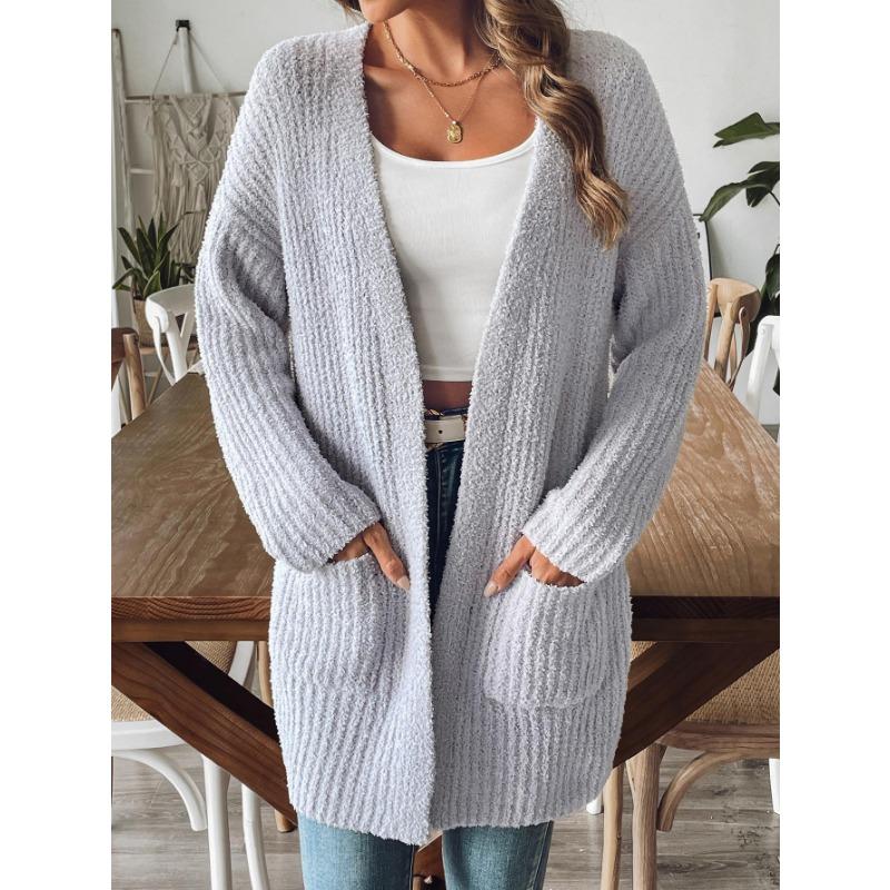 Women's Fall/winter Casual Double-pocket Coat Sweater