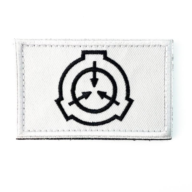 SCP Foundation Logo Gestickt Moral Patch Aufkleber Klettverschluss Abzeichen