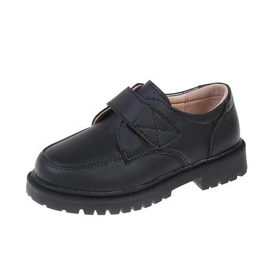Chaussures en Cuir Noir pour Enfants Performance Douce 2024 Printemps et Automne Nouveau Style Britannique Mocassins Souples pour Uniforme École Garçons Mode